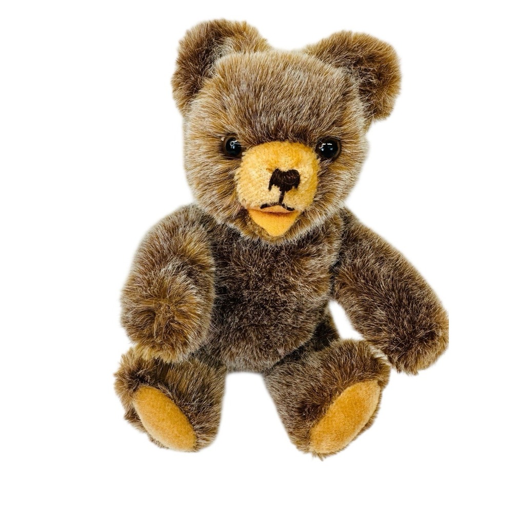 VTG Hermann Teddy Bear Germany 1960's -1970's Open Mouth Bear‎ Plush 10"